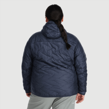Outdoor Research Mujer Superstrand Lt Sudadera Con Capucha-plus Azul Marino