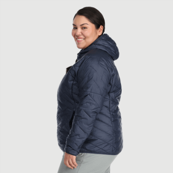 Outdoor Research Mujer Superstrand Lt Sudadera Con Capucha-plus Azul Marino