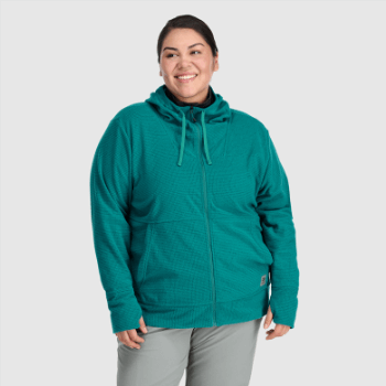 Sudadera Con Capucha De Mezcla De Senderos Para Mujer De Investigación Al Aire Libre Lago Profundo