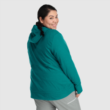Sudadera Con Capucha De Mezcla De Senderos Para Mujer De Investigación Al Aire Libre Lago Profundo