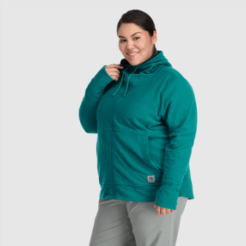 Sudadera Con Capucha De Mezcla De Senderos Para Mujer De Investigación Al Aire Libre Lago Profundo