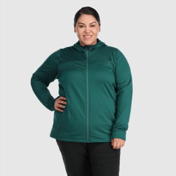 Outdoor Research Vigor Mujer Cremallera Completa Sudadera Con Capucha-plus Treeline