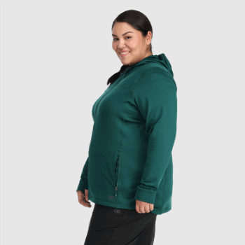 Outdoor Research Vigor Mujer Cremallera Completa Sudadera Con Capucha-plus Treeline