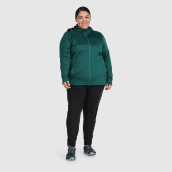 Outdoor Research Vigor Mujer Cremallera Completa Sudadera Con Capucha-plus Treeline