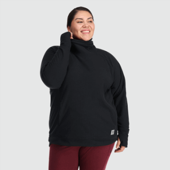 Outdoor Research Mujer Trail Mix Capucha Pullover-plus Negro