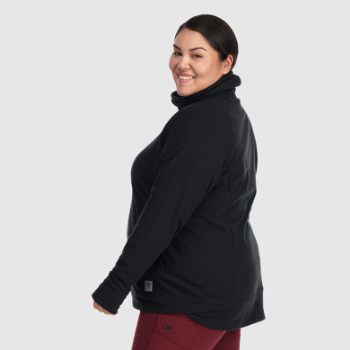 Outdoor Research Mujer Trail Mix Capucha Pullover-plus Negro