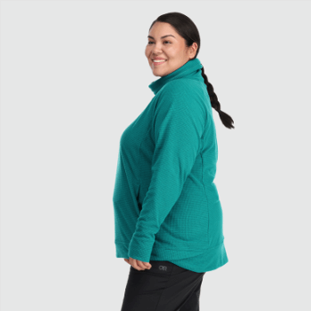 Outdoor Research Jersey Con Capucha De Mezcla De Senderos Para Mujer-plus Lago Profundo