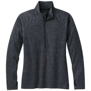 Outdoor Research Mujer Alpine Onset Merino 150 Half Zip-plus Carbón Jaspeado