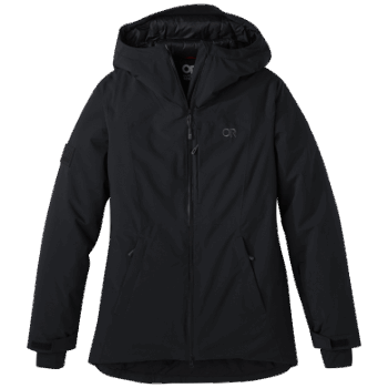 Chaqueta De Snowcrew Para Mujer De Investigación Al Aire Libre-plus Negro