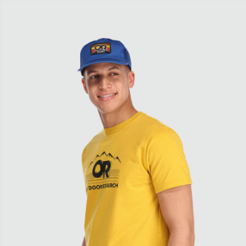 Gorra Con Parche De Rayas De Defensor De La Investigación Al Aire Libre Azul Clásico