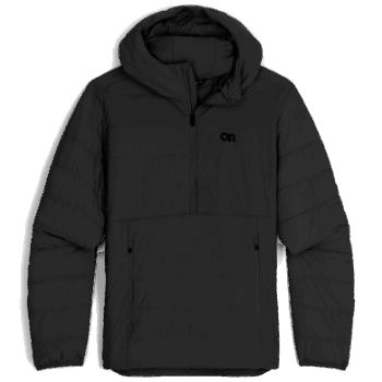 Anorak Negro Con Aislamiento Shadow Para Hombre De Investigación Al Aire Libre