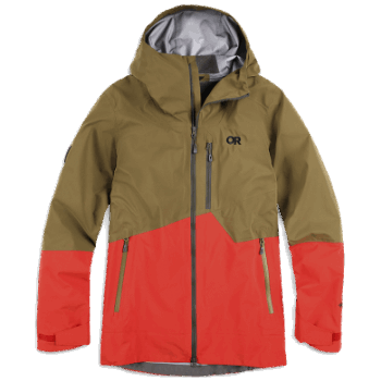 Chaqueta De Investigación Al Aire Libre Para Hombre Hemisferios Ii Gore-tex® Loden/cranberry