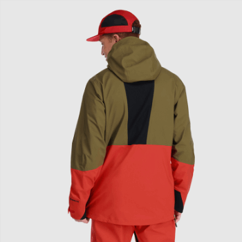 Chaqueta De Investigación Al Aire Libre Para Hombre Hemisferios Ii Gore-tex® Loden/cranberry