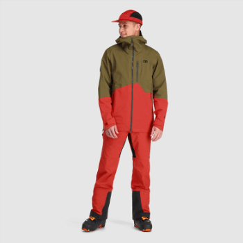 Chaqueta De Investigación Al Aire Libre Para Hombre Hemisferios Ii Gore-tex® Loden/cranberry