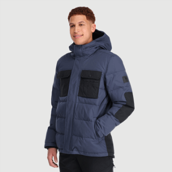 Outdoor Research Parka Del Campo Para Hombre Azul Marino/negro
