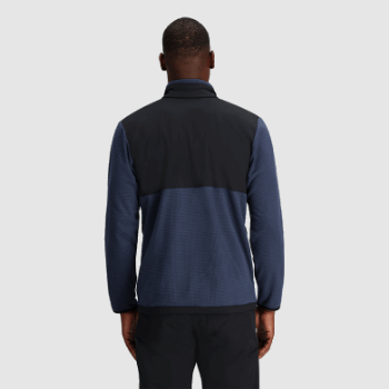 Outdoor Research Jersey Con Cremallera De Un Cuarto De Mezcla De Frutos Secos Para Hombre Azul Marino
