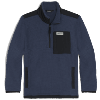 Outdoor Research Jersey Con Cremallera De Un Cuarto De Mezcla De Frutos Secos Para Hombre Azul Marino