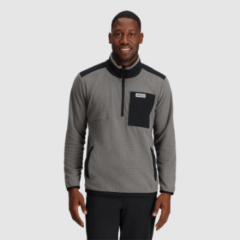 Outdoor Research Jersey De Peltre Con Cremallera De Un Cuarto De Trail Mix Para Hombre