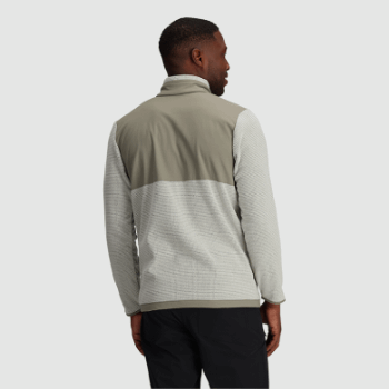 Outdoor Research Jersey De Mezcla De Senderos Para Hombre Con Un Cuarto De Cremallera Arena