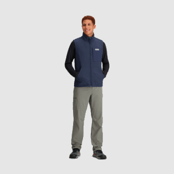 Chaleco De Mezcla De Senderos Para Hombres De Investigación Al Aire Libre Azul Marino