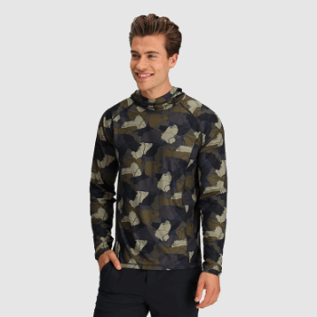 Sudadera Con Capucha Con Estampado Echo Para Hombre De Investigación Al Aire Libre Loden Camo