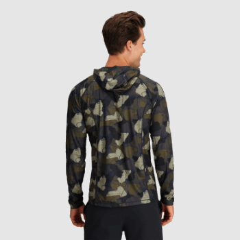 Sudadera Con Capucha Con Estampado Echo Para Hombre De Investigación Al Aire Libre Loden Camo