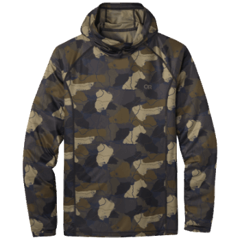 Sudadera Con Capucha Con Estampado Echo Para Hombre De Investigación Al Aire Libre Loden Camo