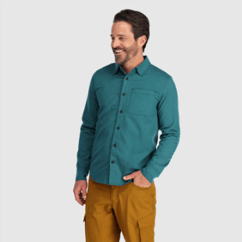 Camisa De Franela Kulshan Para Hombre De Investigación Al Aire Libre Lago Profundo