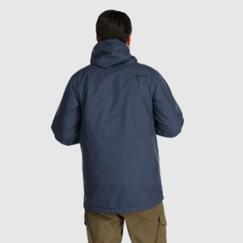 Parka 3 En 1 Para Hombre De Investigación Al Aire Libre Azul Marino