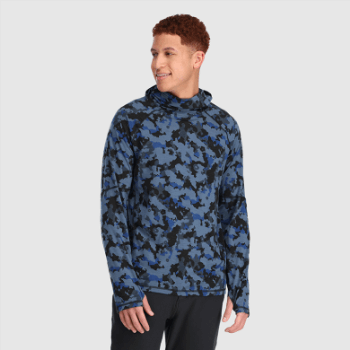 Outdoor Research Alpine Onset Merino 150 Sudadera Con Capucha Para Hombre Camo Azul Marino