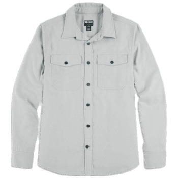 Camisa De Franela De Comentarios Para Hombres De Investigación Al Aire Libre Peltre Claro Claro