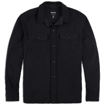 Chaqueta De Camisa Negra De Mezcla De Senderos Para Hombres De Investigación Al Aire Libre